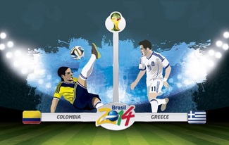 Чемпионат мира по футболу 2014 / Группа C / Колумбия - Греция. Ep1 HD