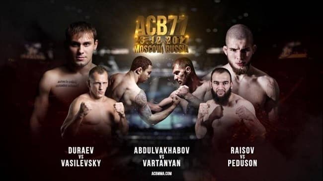 ACB 77: Все бои турнира / Abdulvakhabov vs. Vartanyan