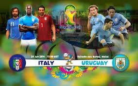 Чемпионат мира по футболу 2014 / Группа D / Италия - Уругвай. HD