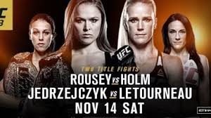 UFC 193: Rousey vs. Holm / Главные бои - Онлайн Video
