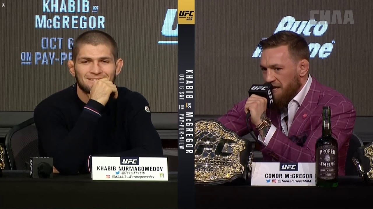 Хабиб Нурмагомедов vs. Конор Макгрегор: Пресс конференция на русском