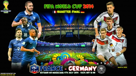 Чемпионат мира 2014 / 1/4 финала / Франция – Германия. HD (1–й тайм)