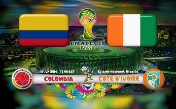 Чемпионат мира по футболу 2014 / Группа C / Колумбия — Кот–д'Ивуар. HD